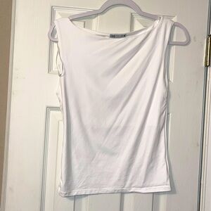 Zara white fitted shirt. Size large